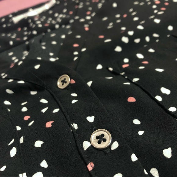 Tab Sleeve Henley Blouse - Picture 5 of 7